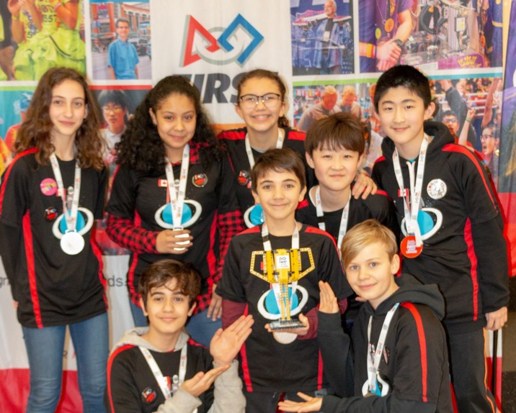 Forces of the Galaxy Team #33968, from left to right, top to bottom: Iokasti, Paola, Lulu, Kyoungjoo, Kevin, Masiha, David, Conner. 